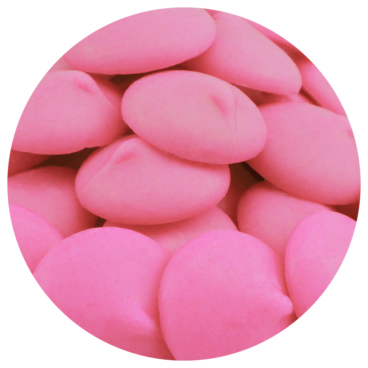 Premium Photo  Melting pink chocolate melts to make mini pink chocolates.