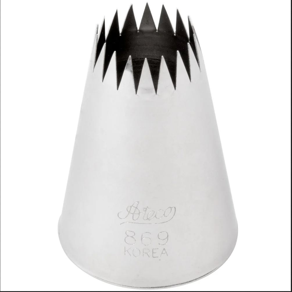 Ateco 869 French Star Tip - Bakerspantryandsupply.com
